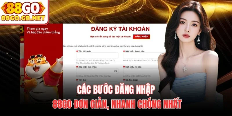 Các bước đăng nhập 88Go đơn giản, nhanh chóng nhất